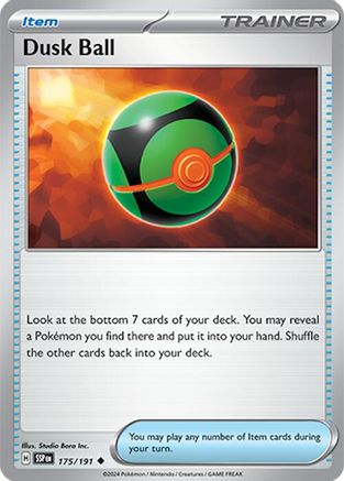 Dusk Ball 175  - Reverse Holofoil SV08 Surging Sparks - Uncommon