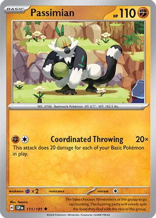 Passimian 111/191  - Reverse Holofoil SV08 Surging Sparks - Uncommon