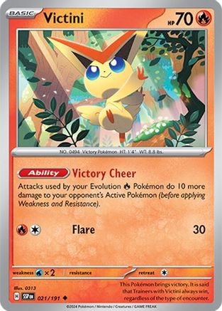 Victini 021  SV08 Surging Sparks - Uncommon
