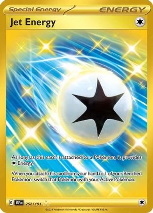 Jet Energy 252  - Holofoil SV08 Surging Sparks - Hyper Rare