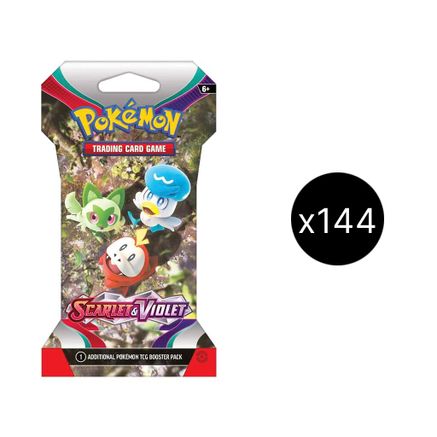 Scarlet & Violet Sleeved Booster Case