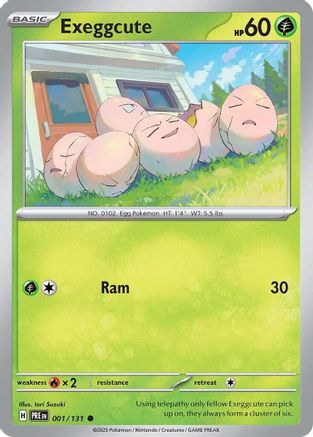 Exeggcute 001  - Reverse Holofoil SV Prismatic Evolutions - Common