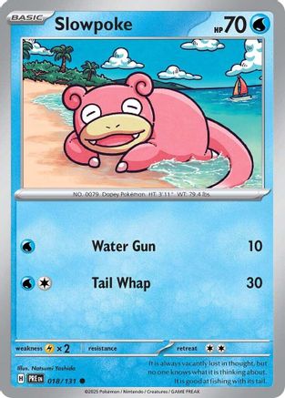 Slowpoke 018/131  - Reverse Holofoil SV Prismatic Evolutions - Common