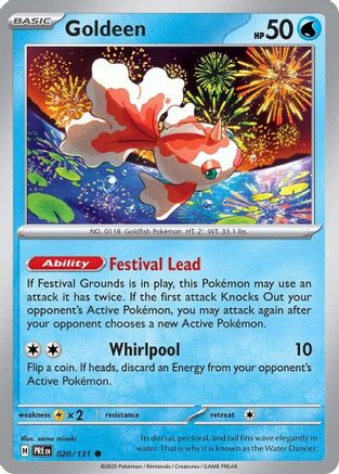 Goldeen 020/131  - Reverse Holofoil SV Prismatic Evolutions - Common