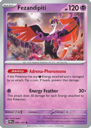 Fezandipiti 045/131  - Reverse Holofoil SV Prismatic Evolutions - Rare