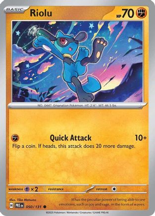 Riolu 050  SV Prismatic Evolutions - Common