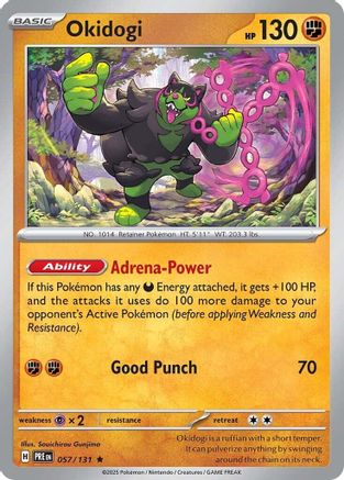 Okidogi 057/131  - Reverse Holofoil SV Prismatic Evolutions - Rare