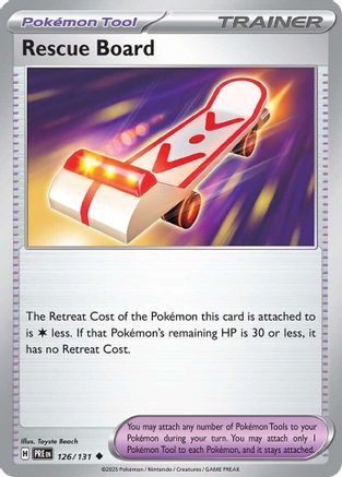 Rescue Board 126  SV Prismatic Evolutions - Uncommon