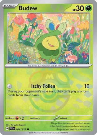 Budew (Master Ball Pattern) 004  - Holofoil SV Prismatic Evolutions - Common