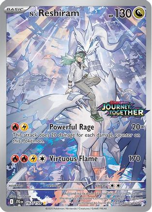 N's Reshiram (Journey Together Stamped) 167/159  - Holofoil Miscellaneous Cards & Products - Illustration Rare
