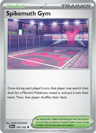 Spikemuth Gym 169  - Reverse Holofoil SV10 Destined Rivals - Uncommon