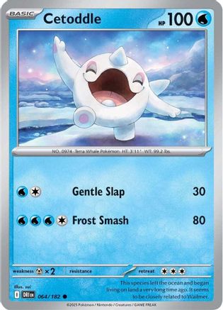 Cetoddle 064/182  - Reverse Holofoil SV10 Destined Rivals - Common