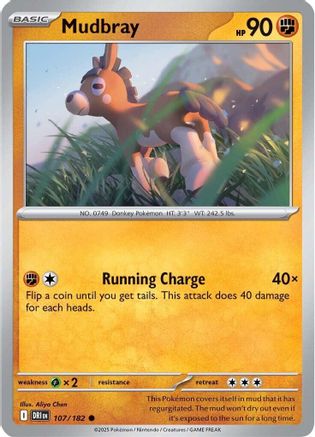 Mudbray 107/182  - Reverse Holofoil SV10 Destined Rivals - Common
