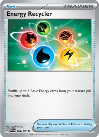 Energy Recycler 164/182  SV10 Destined Rivals - Uncommon