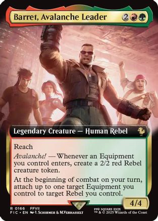 Barret, Avalanche Leader (Extended Art) [FINAL FANTASY Commander]