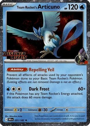 Team Rocket's Articuno (Destined Rivals Stamp) [Miscellaneous Cards]