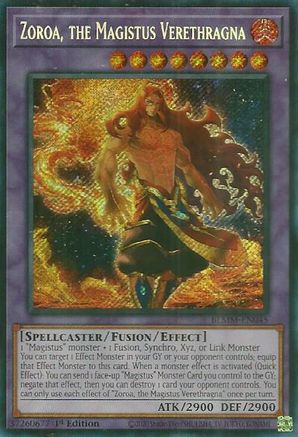Zoroa, the Magistus Verethragna (BLMM-EN045) - Battles of Legend: Monster Mayhem 1st Edition