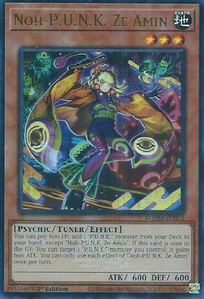 Noh-P.U.N.K. Ze Amin (BLMM-EN073) - Battles of Legend: Monster Mayhem 1st Edition