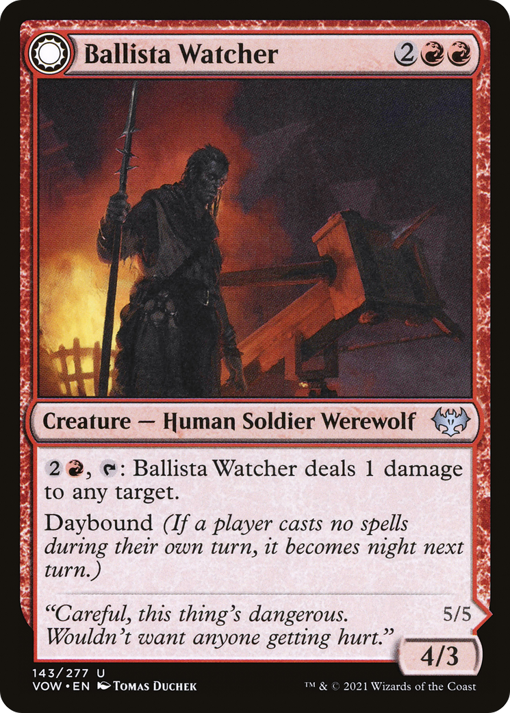 Ballista Watcher // Ballista Wielder [Innistrad: Crimson Vow]
