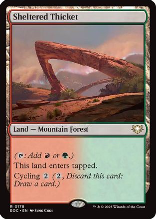 Sheltered Thicket [Edge of Eternities Commander]
