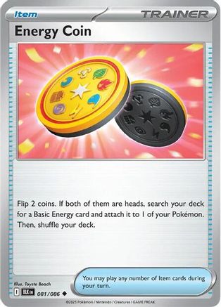 Energy Coin 081/086  - Reverse Holofoil SV Black Bolt - Uncommon