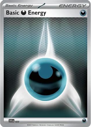Basic Darkness Energy 023  - Reverse Holofoil SVE Scarlet & Violet Energies - Common