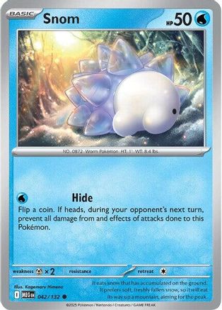 Snom 042/132  - Reverse Holofoil ME01 Mega Evolution - Common