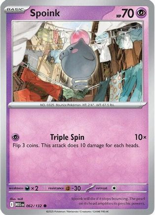 Spoink 062/132  ME01 Mega Evolution - Common