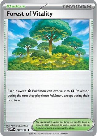 Forest of Vitality 117/132  - Reverse Holofoil ME01 Mega Evolution - Uncommon