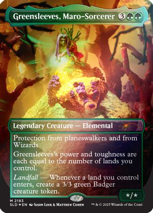 Greensleeves, Maro-Sorcerer (Rainbow Foil) [Secret Lair Drop Series]