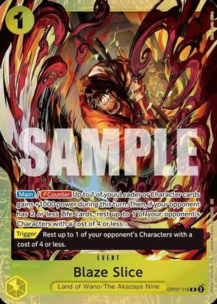 Blaze Slice (Premium Card Collection -Best Selection Vol. 5-) (OP07-116) - One Piece Promotion Cards Foil