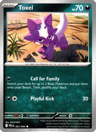 Toxel 067/094/094  ME02 Phantasmal Flames - Common