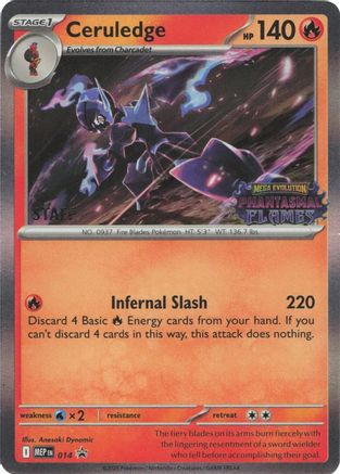 Ceruledge (014) (Prerelease) (Staff) [Mega Evolution Promo]