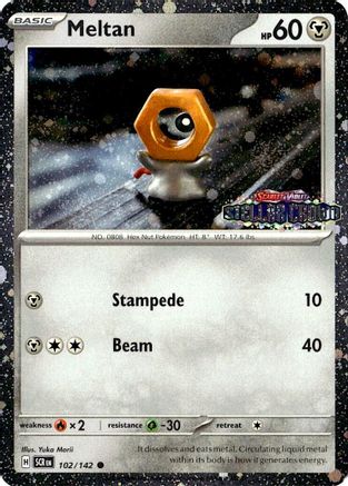 Meltan (Stellar Crown Stamped) 102/142  - Holofoil Miscellaneous Cards & Products - Promo