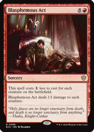 Blasphemous Act [Lorwyn Eclipsed Commander]
