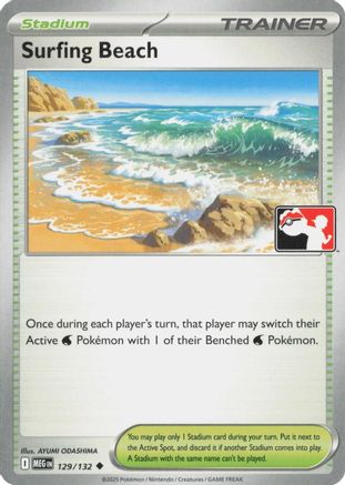 Surfing Beach (129/132) [Prize Pack Series Eight]