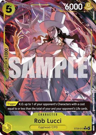 Rob Lucci (Full Art) (ST29-013) - Starter Deck 29: Egghead Foil