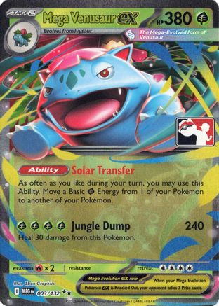 Mega Venusaur ex (003/132) [Prize Pack Series Eight]