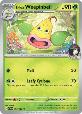 Erika's Weepinbell 005/217  ME Ascended Heroes - Uncommon