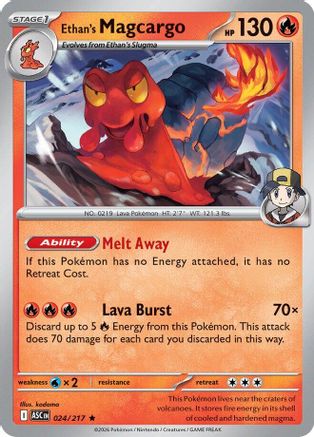 Ethan's Magcargo (024/217) [Mega Evolution: Ascended Heroes]