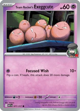 Team Rocket's Exeggcute 077/217  ME Ascended Heroes - Common