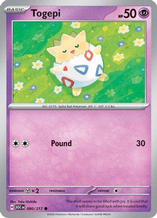 Togepi 080/217  ME Ascended Heroes - Common