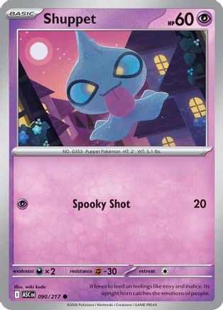 Shuppet 090/217  ME Ascended Heroes - Common