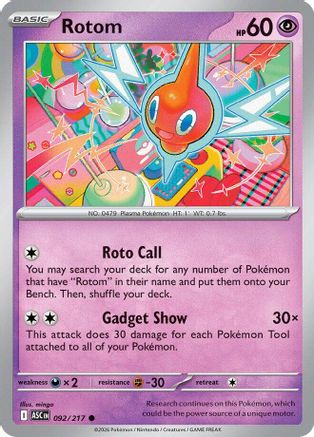 Rotom 092/217  ME Ascended Heroes - Common