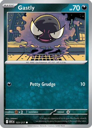 Gastly 123/217  ME Ascended Heroes - Common