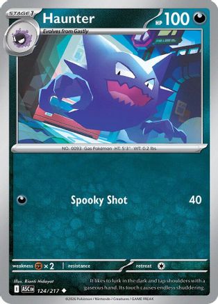 Haunter 124/217  ME Ascended Heroes - Uncommon
