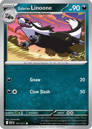 Galarian Linoone 131/217  ME Ascended Heroes - Common