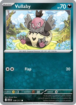 Vullaby 138/217  - Reverse Holofoil ME Ascended Heroes - Common