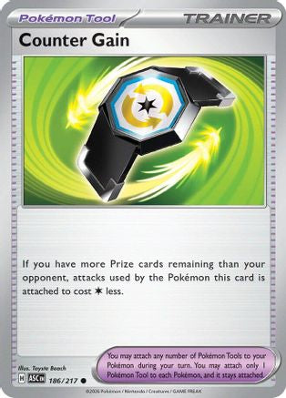 Counter Gain (186/217) (Reverse Holo) [Mega Evolution: Ascended Heroes]