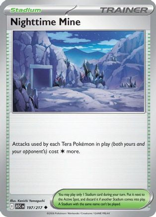 Nighttime Mine 197/217  - Reverse Holofoil ME Ascended Heroes - Uncommon